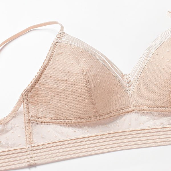 Wireless-Lace-Triangle-Bra-cup detail